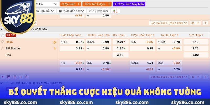 Dắt túi bí quyết thắng cược hiệu quả không tưởng