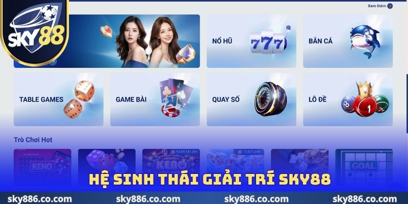 Hệ sinh thái giải trí SKY88