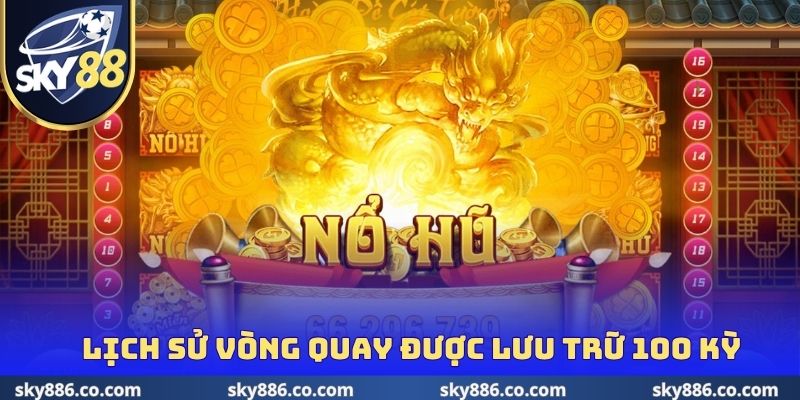 Lịch sử vòng quay được lưu trữ 100 kỳ