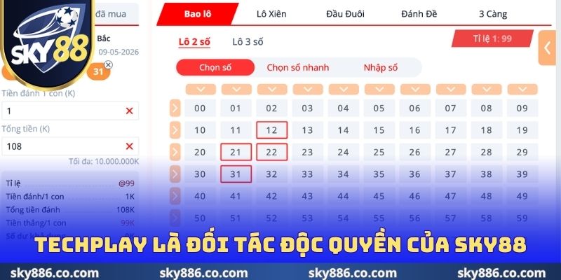 Techplay là đối tác độc quyền của Sky88